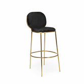 Chloe Bar Stool Gold/Black RENTAL